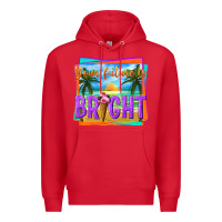 Red your future is bright Premium Hoodie - texasbilliewilder