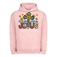Pigment Salmon let me tell you about my jesus Urban Hoodie - Zillion Design Studio