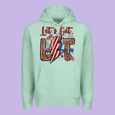 Let S Get Lit Premium Hoodie Designed By Zillion Design Studio