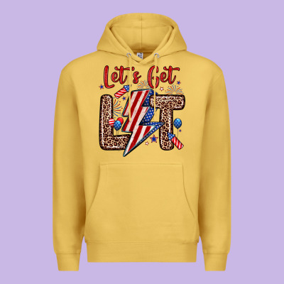 Let S Get Lit Premium Hoodie Designed By Zillion Design Studio