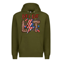 Army Green let s get lit Premium Hoodie - Zillion Design Studio