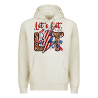 Oatmeal Heather let s get lit Premium Hoodie - Zillion Design Studio