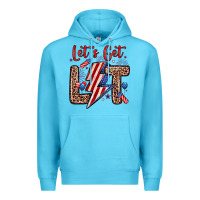 Ocean Blue let s get lit Premium Hoodie - Zillion Design Studio