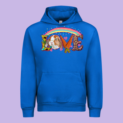 Easter Bunny Love Urban Hoodie Designed By Ranaportraitstore