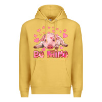 Antique Gold be mine baby pig Premium Hoodie - RanaPortraitStore