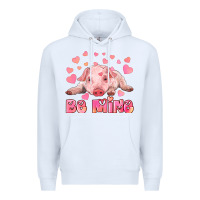 White be mine baby pig Premium Hoodie - RanaPortraitStore