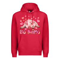 Cardinal be mine baby pig Premium Hoodie - RanaPortraitStore