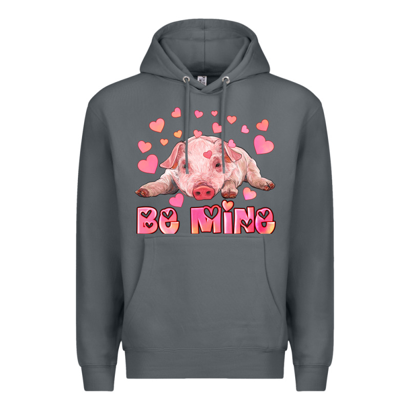 Be Mine Baby Pig Premium Hoodie by RanaPortraitStore | Teevron