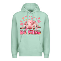 Seafoam be mine baby pig Premium Hoodie - RanaPortraitStore