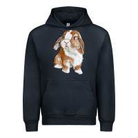 Navy cute bunny Urban Hoodie - RanaPortraitStore