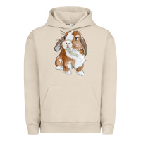 Pigment French Oak cute bunny Urban Hoodie - RanaPortraitStore