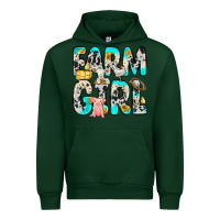 Forest Green farm girl Urban Hoodie - Zillion Design Studio