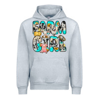 Heather Grey farm girl Urban Hoodie - Zillion Design Studio