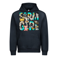 Navy farm girl Urban Hoodie - Zillion Design Studio