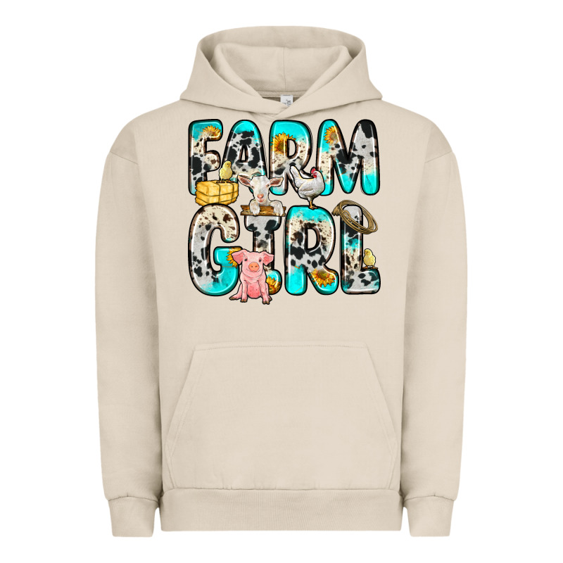 Farm Girl Urban Hoodie by Zillion Design Studio | Teevron