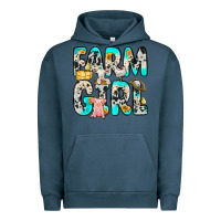 Pigment Midnight Navy farm girl Urban Hoodie - Zillion Design Studio
