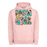 Pigment Salmon farm girl Urban Hoodie - Zillion Design Studio