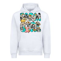 White farm girl Urban Hoodie - Zillion Design Studio