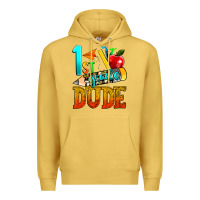 Antique Gold 1st grade dude Premium Hoodie - texasbilliewilder