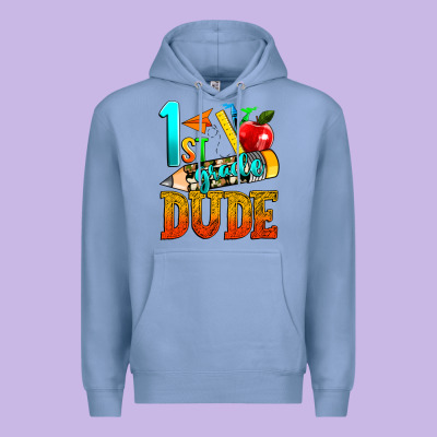 1st Grade Dude Premium Hoodie Designed By Texasbilliewilder