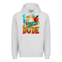 Dove Grey 1st grade dude Premium Hoodie - texasbilliewilder