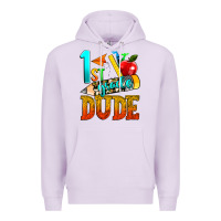 Lilac 1st grade dude Premium Hoodie - texasbilliewilder