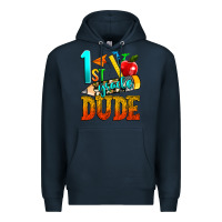 Navy 1st grade dude Premium Hoodie - texasbilliewilder