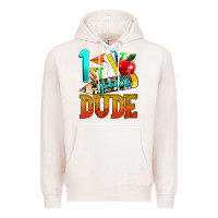 Pale Pink 1st grade dude Premium Hoodie - texasbilliewilder