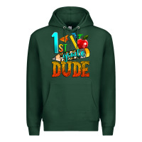 Sports Green 1st grade dude Premium Hoodie - texasbilliewilder