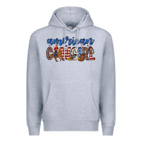 Heather Grey american cowgirl Premium Hoodie - Zillion Design Studio