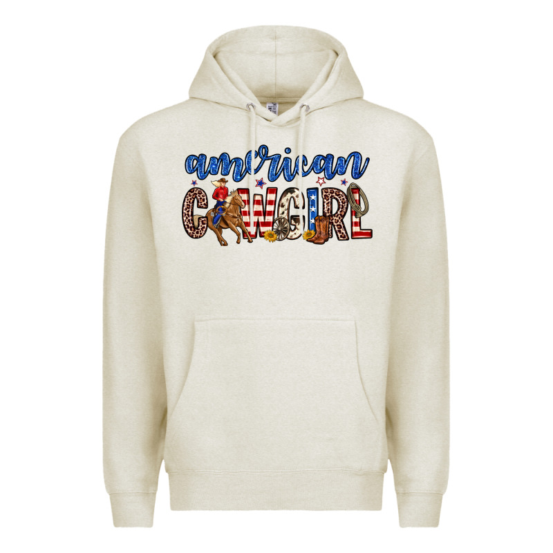 American Cowgirl Premium Hoodie by Zillion Design Studio | Teevron