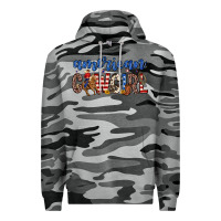 Slate Camo american cowgirl Premium Hoodie - Zillion Design Studio