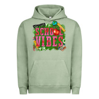 Pigment Oil Green school vibes Urban Hoodie - texasbilliewilder