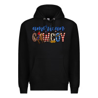 Black American cowboy Premium Hoodie - Zillion Design Studio