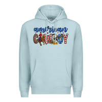 Blue Mist American cowboy Premium Hoodie - Zillion Design Studio