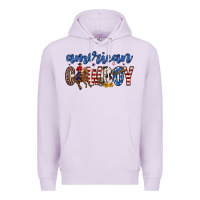 Lilac American cowboy Premium Hoodie - Zillion Design Studio