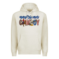 Oatmeal Heather American cowboy Premium Hoodie - Zillion Design Studio