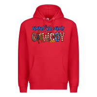 Red American cowboy Premium Hoodie - Zillion Design Studio