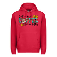 Cardinal first we drink coffee then we do this Premium Hoodie - AdoDesignShop