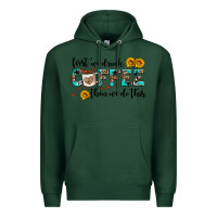 Sports Green first we drink coffee then we do this Premium Hoodie - AdoDesignShop
