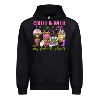 Black coffee and weed my favorite plants Urban Hoodie - Zillion Design Studio