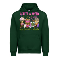Forest Green coffee and weed my favorite plants Urban Hoodie - Zillion Design Studio