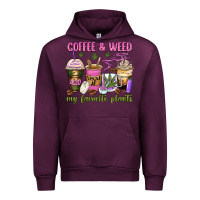 Mauve Wine coffee and weed my favorite plants Urban Hoodie - Zillion Design Studio