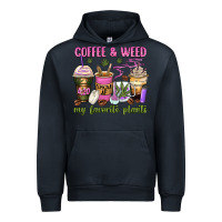 Navy coffee and weed my favorite plants Urban Hoodie - Zillion Design Studio
