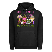 Pigment Black coffee and weed my favorite plants Urban Hoodie - Zillion Design Studio