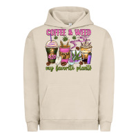 Pigment French Oak coffee and weed my favorite plants Urban Hoodie - Zillion Design Studio