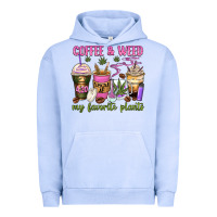 Pigment Grape Ice coffee and weed my favorite plants Urban Hoodie - Zillion Design Studio