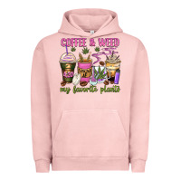 Pigment Salmon coffee and weed my favorite plants Urban Hoodie - Zillion Design Studio