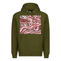 Army Green pinky leopard and cowhide valentine's day Premium Hoodie - RanaPortraitStore