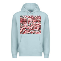 Blue Mist pinky leopard and cowhide valentine's day Premium Hoodie - RanaPortraitStore